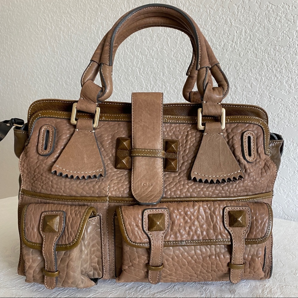 Chloe front pocket organizer tote